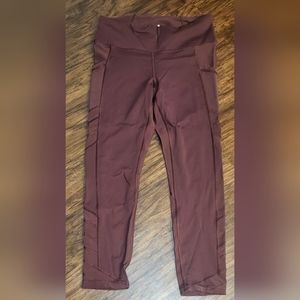Women's Burgundy Athleta Leggins Size Medium